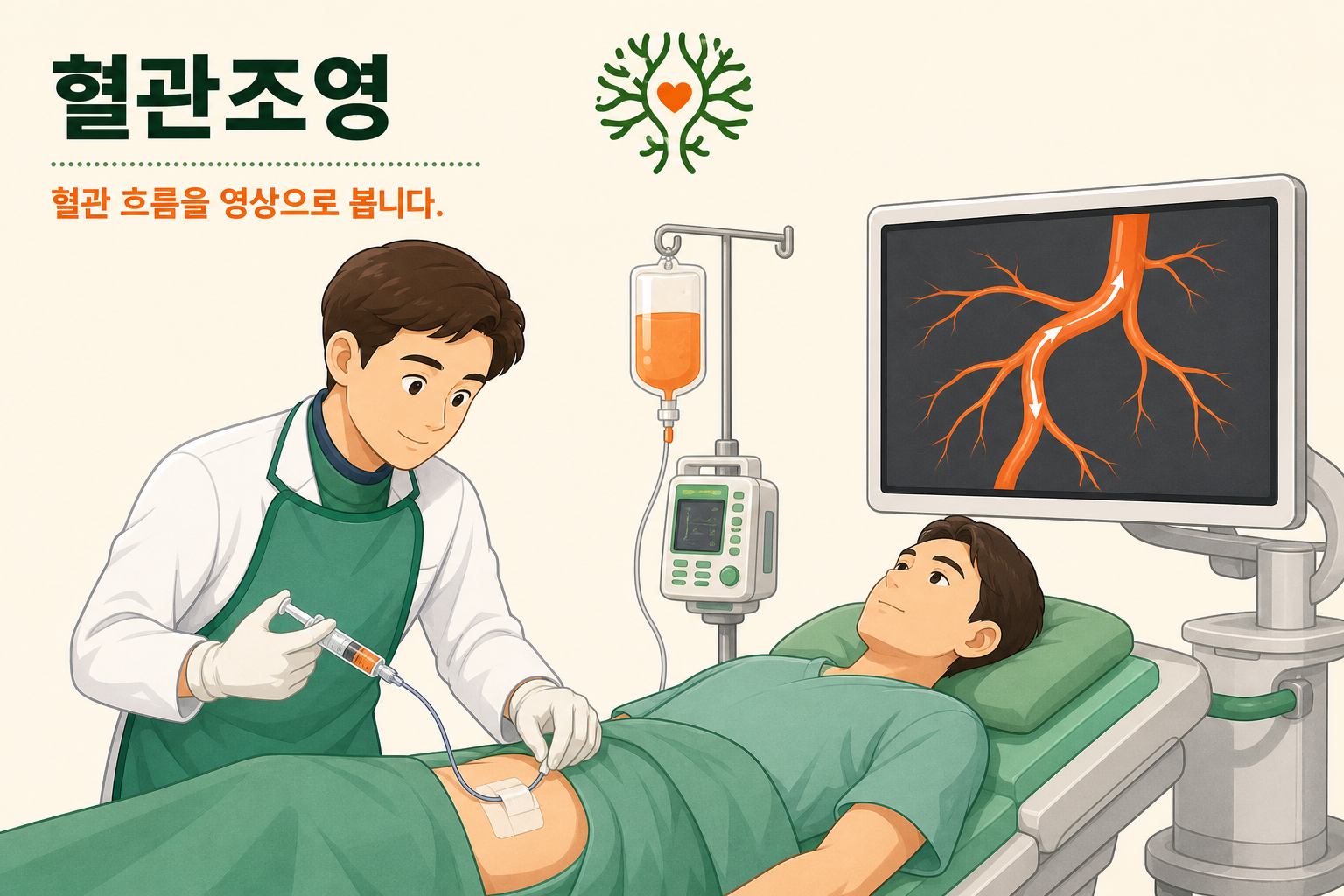 수술실을 설명하는 안내 도식